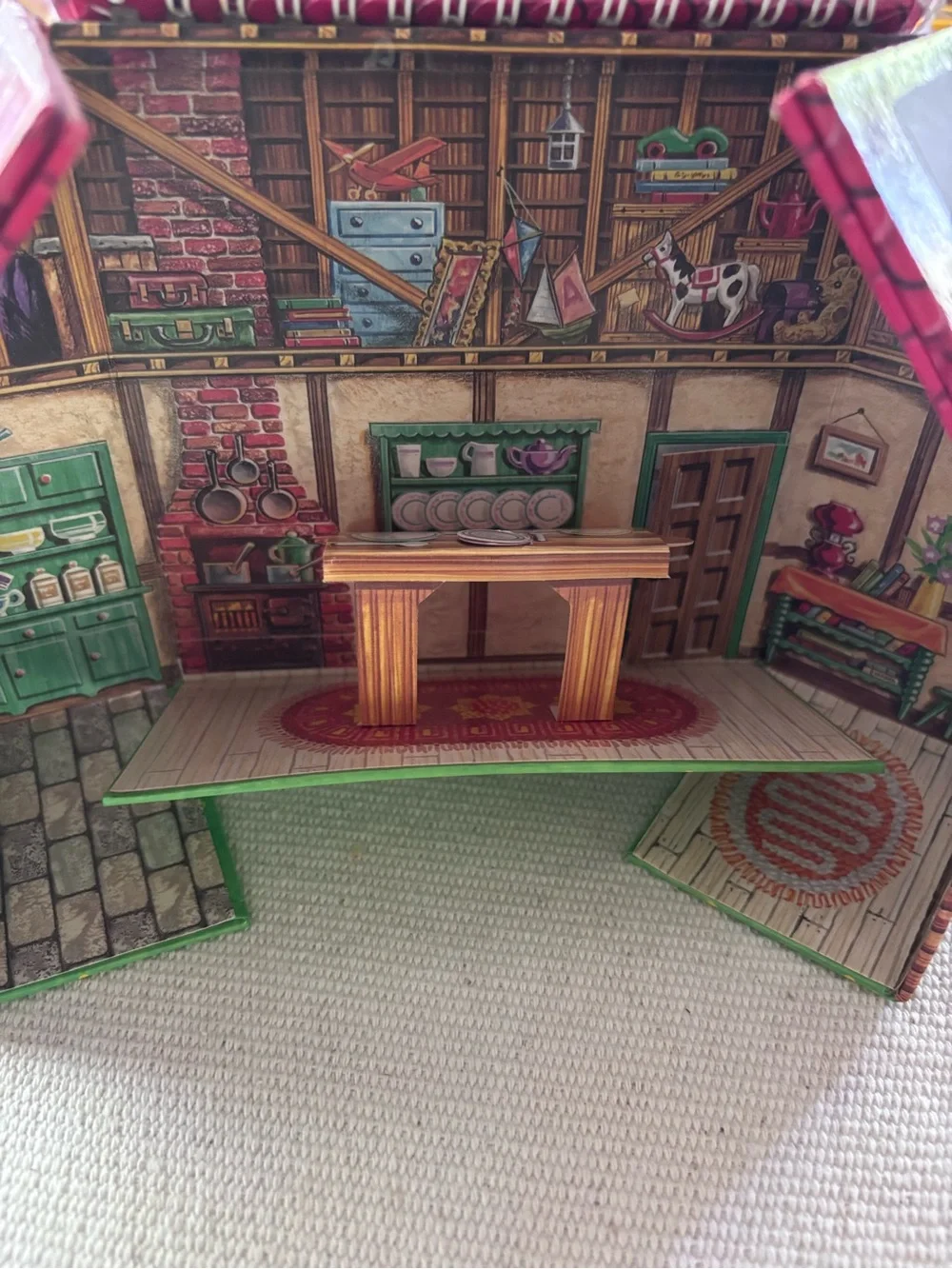 Walter Foster Goldilocks and The Three Bear book Playhouse & Figures 1999